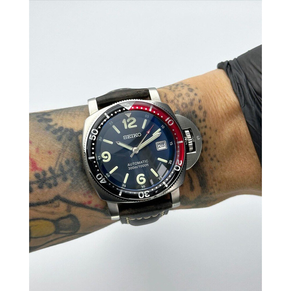 Custom Seiko Mod • Coke Pam Diver • 42mm